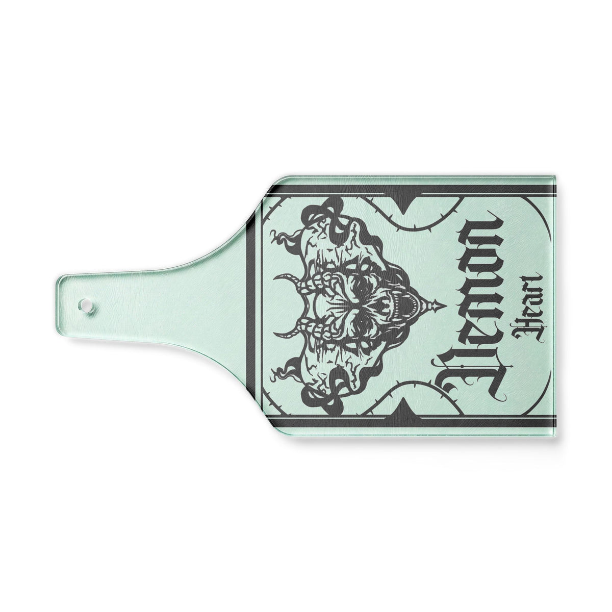 Wine Bottle Cutting Board — 'Venom' Gothic Decorative Charcuterie Board